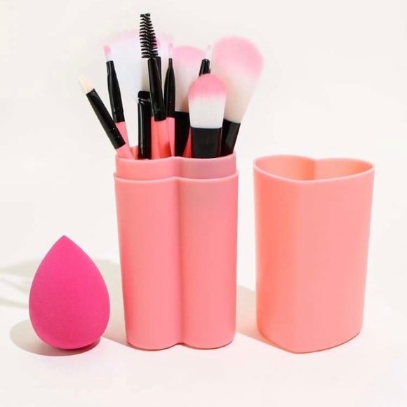 None Other - 12 PCs makeup brush set,1 storage box and 1 sponge